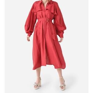 Acler | Dresses | New Acler Admiral Midi Dress In Carmine | Poshmark